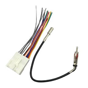 Radio Wiring Harness with Antenna Adapter Connector Plug Aftermarket Stereo Install Kit Compatible with 1989-2002 Chevy GMC Buick Cadillac
