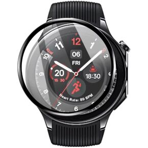 3-pack 3D Soft Pet Smartwatch Screen Protector for OnePlus Watch 2 / OnePlus Watch 2R ، فيلم حماية شفاف عالي الدقة [التغطية الكاملة 3D] [6H صلابة] [مضاد للقرعة] [مضاد لبصمات الأصابع]