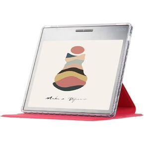 PU Case Compatible with Fro 7'' for Onyx Boox Tablet Go 7 Color/ Leaf2/Leaf3/Leaf3 C/Page/Galileo e-Reader Case Horizontal and Vertical Support for Sleep and Wake-up (Black)