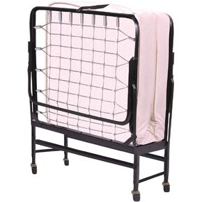 Greaton, 14" Folding Bed with Luxurious Memory Foam Mattress, Strong and Sturdy Metal Frame, Portable Guest Bed for Easy Storage, 31-Inch, White