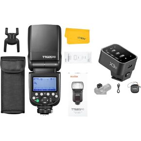 Godox TT685II-C TT685IIC Flash for Canon, 2.4G Wireless Canon Speedlight HSS 1/8000s GN60, TCM Instant Conversion, Quick-Release Lock, E-TTL Speedlite w/Godox X3C TTL Wireless Flash Trigger for Canon