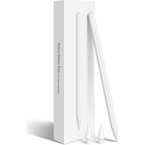 قلم القلم الرقمي لـ iPad ، الشحن السريع اللاسلكي ، متوافق مع iPad Pro 11/12.9 ، Air 4/5 ، Mini 6 ، White