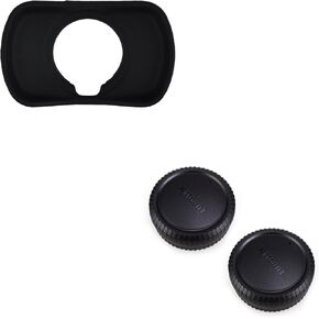 JJC EC-XT L Eyecup Eyepiece & 2-Pack X Mount Body Cap Rear Lens Cover for Fuji Fujifilm X-T5 X-T4 X-T3 X-T2 X-T1 X-H2 X-H2S X-H1 Cameras