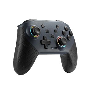 وحدة تحكم مفتاح binbokplay ، وحدة تحكم التبديل متوافقة مع التبديل/التبديل لايت ، لوحة اللاسلكي مع ألوان LED/التحكم في الحركة/الاهتزاز المزدوج/توربو （رمادي）