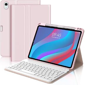 IVEOPPE for iPad Air 11-inch(M3 2025/ M2 2024) Air 5th/4th Gen Case with Keyboard-7 Color Backlit, Detachable Wireless Bluetooth Keyboard, Auto Wake/Sleep, Portable Rechargeable,Purple,Non-Backlit