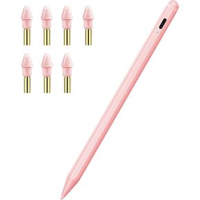 1Pcs Pink Stylus Pen +7 Pcs Replacement Tips