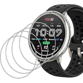 Screen Protector Compatible with Amazfit Active 2 Smart Watch 1.32 Inches,Tempered Glass Bubble Free HD Clear Film For Amazfit Active 2 SmartWatch 4-pack