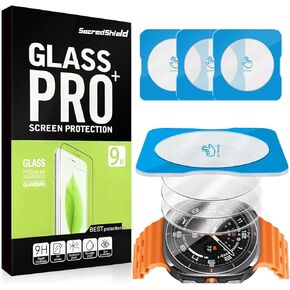 [3-Pack] Screen Protector for Samsung Galaxy Watch Ultra (47mm) Tempered Glass, 9H Hardness, Bubble Free, Easy to Install