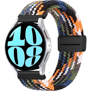 Vanjua Band for Samsung Galaxy Watch 7 6 5 4 FE 40mm 44mm / Watch 6 4 Classic 43mm 47mm 42mm 46mm / Galaxy Watch 5 Pro 45mm / Active 2 Bands Women Men, 20mm Soft Nylon Replacement Strap Wristbands