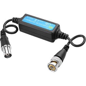XMSJSIY BNC Video Filter HD-TVI CVI AHD CVBS Coaxial Video Ground Loop Isolator Balun BNC Male to Female Audio Noise Filter Security Camera Home Stereo System for CCTV Camera