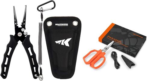 KastKing Cutthroat 7 inch Fishing Pliers and Paradox 4.5-Inch Fishing Scissors in Saudi Arabia