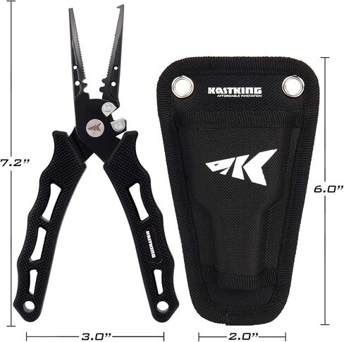 KastKing Cutthroat 7 inch Fishing Pliers and Paradox 4.5-Inch Fishing Scissors in Saudi Arabia