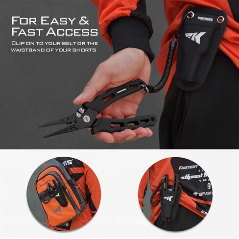 KastKing Cutthroat 7 inch Fishing Pliers and Paradox 4.5-Inch Fishing Scissors in Saudi Arabia