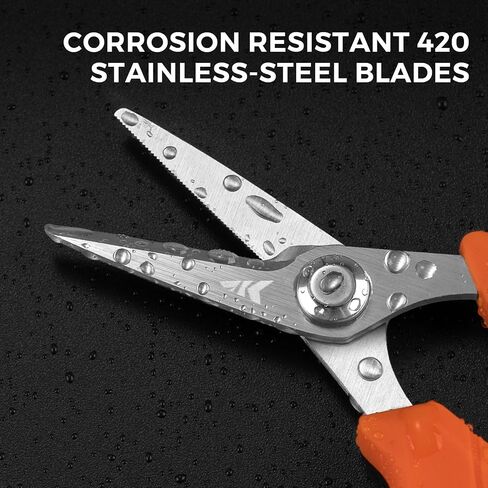KastKing Cutthroat 7 inch Fishing Pliers and Paradox 4.5-Inch Fishing Scissors in Saudi Arabia