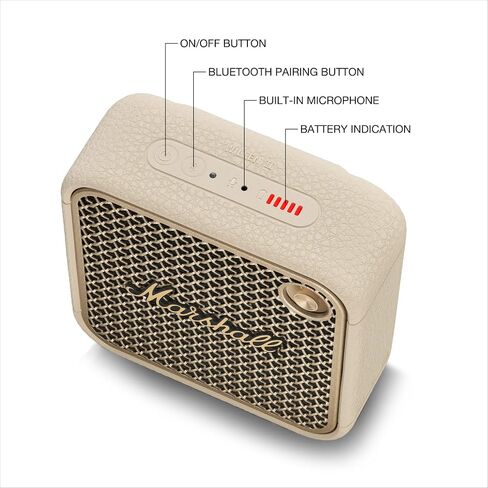 Marshall Willen II Bluetooth Portable Speaker - Cream in Saudi Arabia