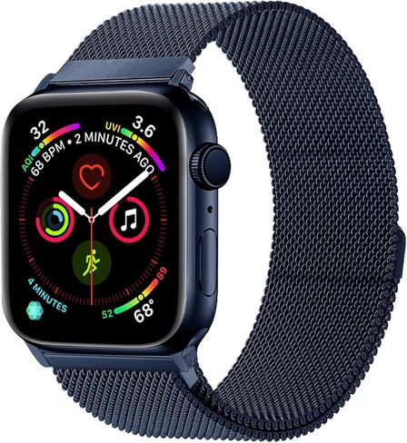 Stainless Steel Mesh Loop for Apple Watch Band 38mm 40mm 41mm 42mm(Series 10), Magnetic Clasp Replacement Bands for iWatch Ultra Series 9 8 SE 7 6 5 4 Women & Men in Saudi Arabia