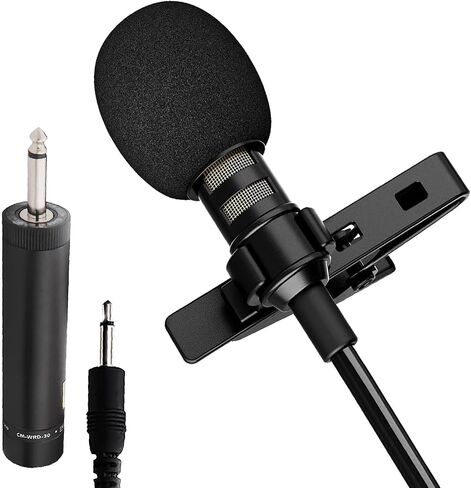 5 CORE Professional Omnidirectional Lavalier Microphone 3.5mm Clip-On Lapel Mic for Smartphone DSLR Camera PC Interview Video Camcorders Audio Recorder cm 001 in Saudi Arabia