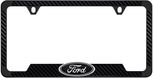 فورد 3D شارة شعار أسود ABS البلاستيك إطار لوحة الترخيص حامل 2 حفرة in Kuwait