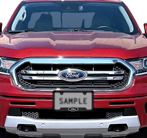 فورد 3D شارة شعار أسود ABS البلاستيك إطار لوحة الترخيص حامل 2 حفرة in Kuwait