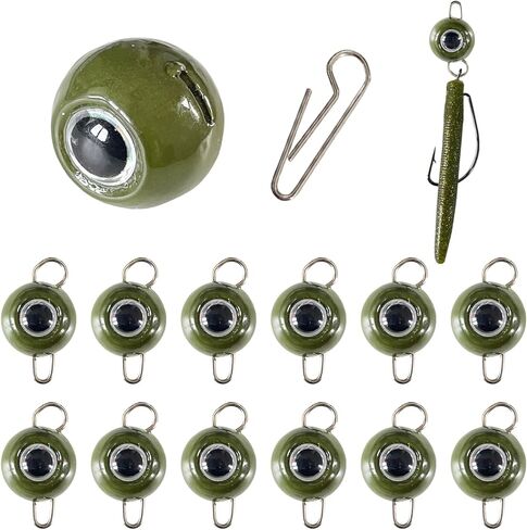 Cheburashka Weights Fishing Sinkers,3D Large Fish Eye Fishing Weights for Texas Rig 1/8 3/16 1/4 3/8 1/2oz in Saudi Arabia