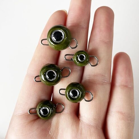 Cheburashka Weights Fishing Sinkers,3D Large Fish Eye Fishing Weights for Texas Rig 1/8 3/16 1/4 3/8 1/2oz in Saudi Arabia