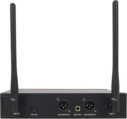 Sound Town 4 Channels Professional UHF Wireless Microphone System with Rack Mountable Metal Receiver and 4 Handheld Mics, for Church, School, Outdoor Wedding, Meeting, Party and Karaoke in Saudi Arabia