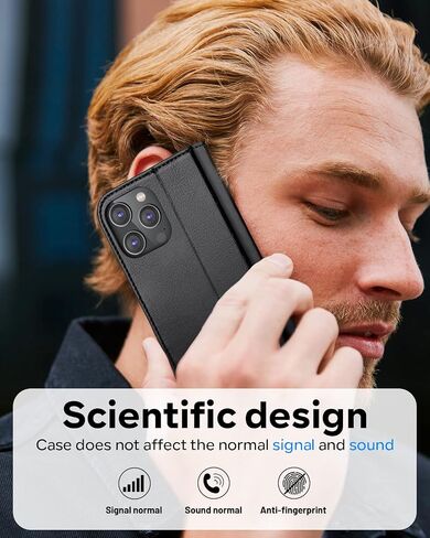 Ocase متوافق مع iPhone 14 Pro Max Wallet Case ، PU Leather Flip Folio Case with Mounder Mounder RFID STAND [SHORCHPROOK TPU Inner Shell] غطاء الهاتف 6.7 بوصة 2022 （أسود） in Kuwait