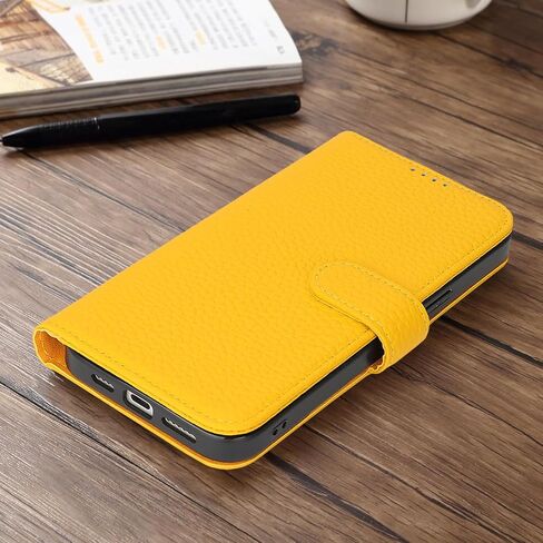Zouzt Case for iPhone 16 Pro Max 6.9" Genuine Leather Wallet Case with 4 Card Slot, RFID Blocking Card Holder Magnetic Flip Folio Shockproof Phone Cover Women Men for iPhone 16 Pro Max - Milky White in Saudi Arabia