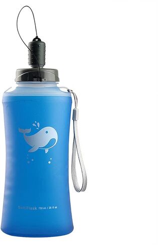 Collapsible Water Bottle, BPA-Free Collapsible Soft Flask Foldable Water Bottle for Running Hiking Cycling Climbing Travel (500ML) in Saudi Arabia