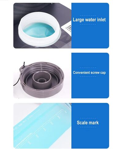 Collapsible Water Bottle, BPA-Free Collapsible Soft Flask Foldable Water Bottle for Running Hiking Cycling Climbing Travel (500ML) in Saudi Arabia