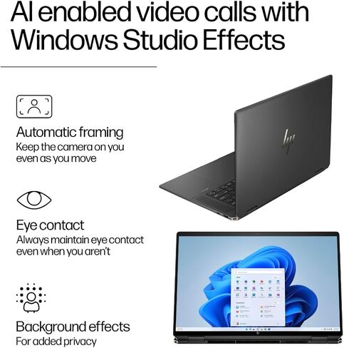 HP Spectre x360 AI Powered 2-in-1 Laptop 16.0" Touchscreen OLED 2.8K Display (Intel Ultra 7-155H, 32GB LPDDR5X, 4TB PCIe SSD, Backlit KB, Fingerprint, 2 Thunderbolt 4, WiFi 6E, Webcam, Win 11 Pro) in Kuwait