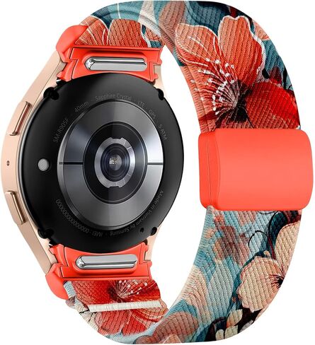 شريط مسدود - متوافق مع Samsung Galaxy Watch 7/6/5/4 Fe & Pro ، نطاق نايلون للطباعة التدرج لمدة 40/44/46/47 مم in Kuwait