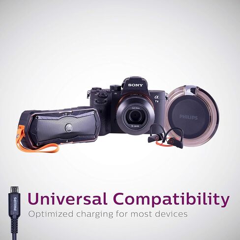 محول فيليبس 6 انش USB-C الى USB-A 3.1 انثى، منفذ USB-A 3.0، سرعة نقل 5 جيجابايت في الثانية، شحن 15 واط، لسامسونج جالاكسي S21/S10/S9/بلس، جوجل بكسل 5/C/3/2/XL، ايباد برو، اسود، SWU7113A/27 in Kuwait