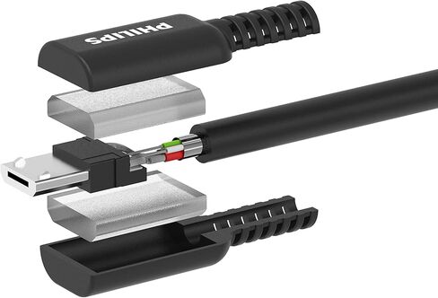 محول فيليبس 6 انش USB-C الى USB-A 3.1 انثى، منفذ USB-A 3.0، سرعة نقل 5 جيجابايت في الثانية، شحن 15 واط، لسامسونج جالاكسي S21/S10/S9/بلس، جوجل بكسل 5/C/3/2/XL، ايباد برو، اسود، SWU7113A/27 in Kuwait