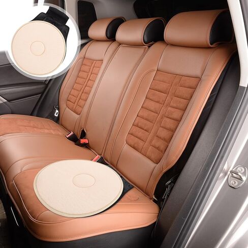 PartyKindom Car Swivel Seat Cushion: 360 Degree Rotating Seat Cushion Non-Slip Auto Swivel Car Seat Pad for Pregnant Women Elderly Easy Transfer in Kuwait