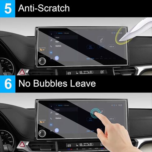 TTCR-II Compatible with 2025 Toyota Sienna Screen Protector 12.3 Inch (XLE/XSE/Limited/Platinum/Woodland), 2 Packs for 2025 Toyota Sienna Tempered Glass Screen Protector Navigation Display in Saudi Arabia