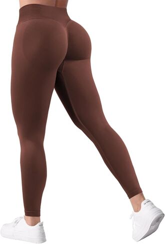 Hidden Scrunch Butt Lifting Leggings for Women Impact Leggings Seamless Gym Workout Leggings Mid Low Waist Yoga Pants in Kuwait