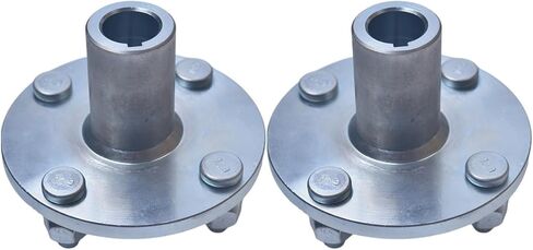 4" x 4" Go Kart Live Axle Hub For 1" Shaft With 1" to 3/4" Step Down 1/4" Keyway Slot Black in Saudi Arabia
