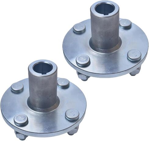 4" x 4" Go Kart Live Axle Hub For 1" Shaft With 1" to 3/4" Step Down 1/4" Keyway Slot Black in Saudi Arabia