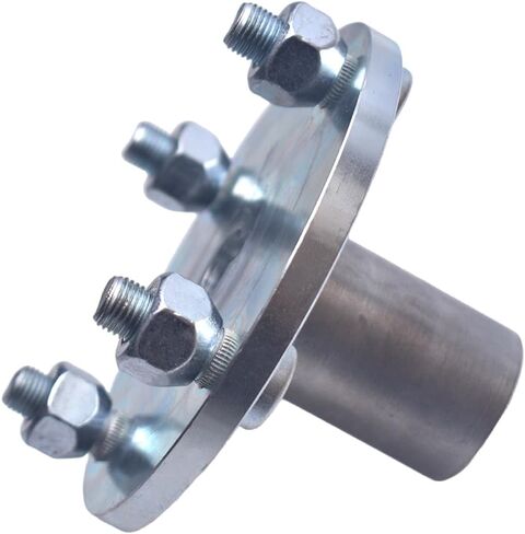 4" x 4" Go Kart Live Axle Hub For 1" Shaft With 1" to 3/4" Step Down 1/4" Keyway Slot Black in Saudi Arabia