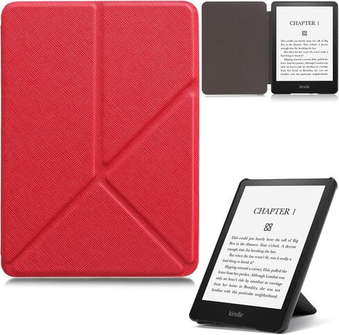 REASUN Case for 6.8" Kindle Paperwhite 2021,Lightweight Slim PU Leather with Auto Sleep/Wake Case for 6.8" Display Kindle Paperwhite 2021 Release and Kindle Paperwhite Signature Edition, Red in Saudi Arabia