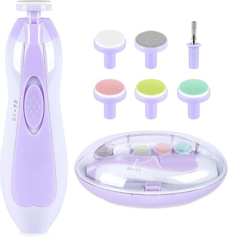 Baby Nail Trimmer Electric, Baby Nail Clippers Safe Baby Nail File Kit Manicure Set, Trim Polish Grooming Kit for Newborn Infant Toddlers or Adults in Saudi Arabia
