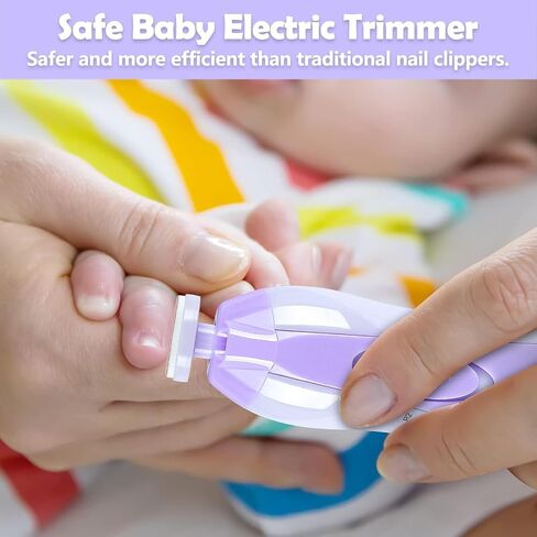 Baby Nail Trimmer Electric, Baby Nail Clippers Safe Baby Nail File Kit Manicure Set, Trim Polish Grooming Kit for Newborn Infant Toddlers or Adults in Saudi Arabia