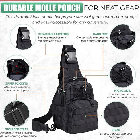 Emergency Survival kits, Go Bag Survival Gears including First Aid kit Compass Headlamp Shovel Axe Fire starter Tactical Tools 4 Outdoor Camping scout Gifts Ideas Men Husband Boyfriend Dad Father Boys in Kuwait