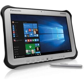 Panasonic Toughpad G1, FZ-G1 MK3, Core i5-5300U 2.30GHz, 10.1 WUXGA Multi Touch + Digitizer, 8GB, 128GB SSD, WiFi, Bluetooth, 4G LTE, Dual Pass, 2D Barcode Laser, 2 Cameras, Windows 10 Pro (Renewed)