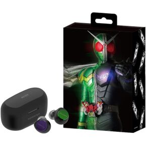 AVIOT TE-V1R-WCJ Kamen Rider W Collaboration Wireless Earbuds, Special Package, Design, Japanese Special Voice, Adaptive Noise Cancelling, Wireless Charging Case, Bluetooth 5.3