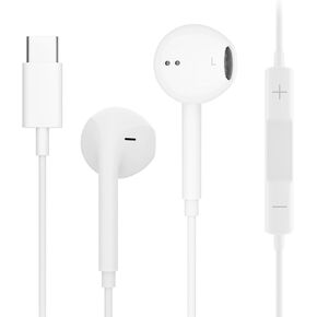 USB C Headphones for iPhone 16/15 Pro Max Plus, Type C Earbuds for iPad Pro Air Mini, for MacBook Pro Air, Earphones for Google Pixel, Samsung