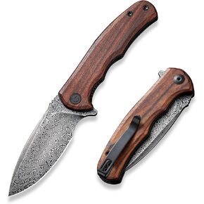CIVIVI Mini Praxis Folding Pocket Knife, 2.98" D2 Steel Blade G10 Handle Small EDC Knife with Pocket Clip for Men Women, Sharp Camping Survival Hiking Knives C18026C-2