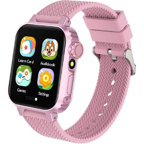 Vakzovy Kids Smart Watches Girls Gifts Age 4-12, Smart Watch for Kids with 32 Games Telescopic Camera Video Music Player Alarm Calculator Flashlight Pedometer Birthday Gift for Girls Ages 6 7 8 9 10