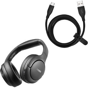 TOZO HT2 Hybrid Active Noise Cancelling Headphones USB-C to USB-A Charging Cable HT2
